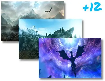 Paisajes de Skyrim tema para Windows 10