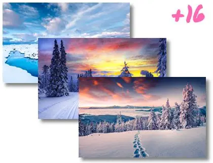 Snowy Landscapes theme for Windows 10