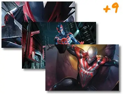 Spider Man 2099 theme for Windows 10