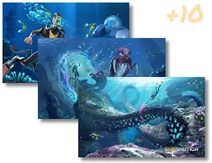 Subnautica theme for Windows 10