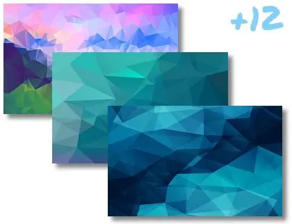 Triangles theme for Windows 10