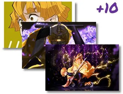 Zenitsu Agatsuma motiv pro Windows 10