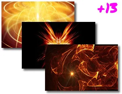 Abstract Orange theme for Windows 10