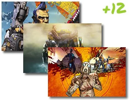 Borderlands theme for Windows 10