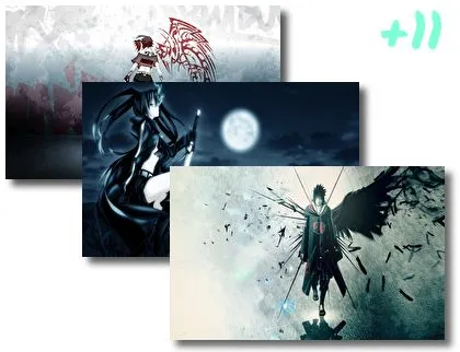 Dark Anime theme for Windows 10