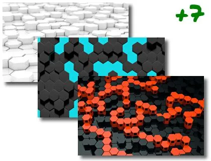 Hexagon theme for Windows 10