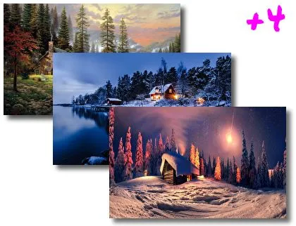 House in the Wood theme for Windows 10