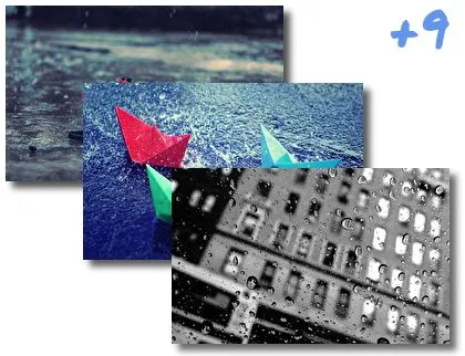 Raindrops theme for Windows 10