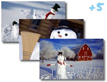 Snowmen theme for Windows 10