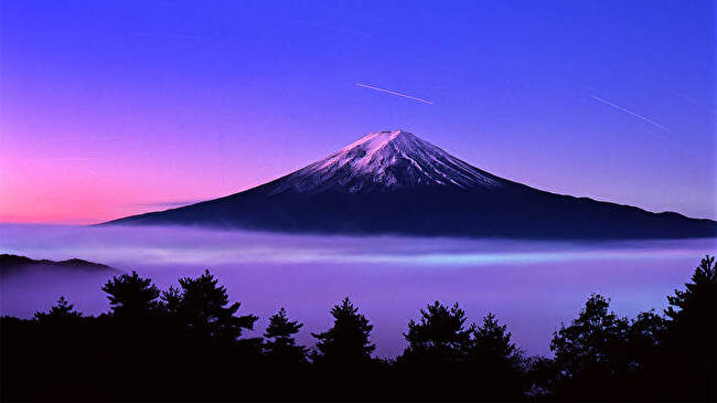 Japan Mountains background 3
