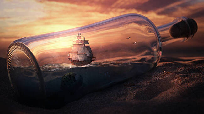 Ship In A Bottle background 3