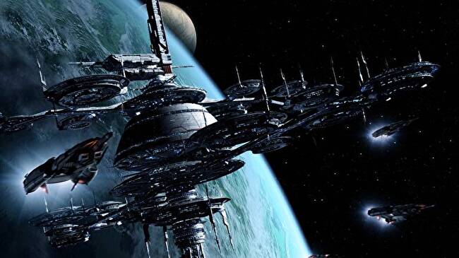 Spaceships background 3