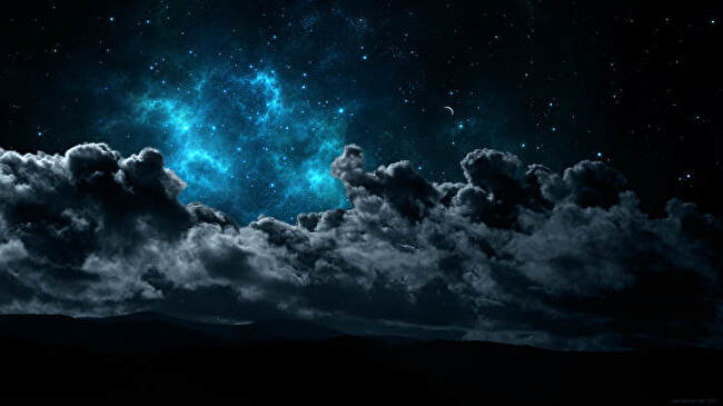 Starry Night Sky background 1